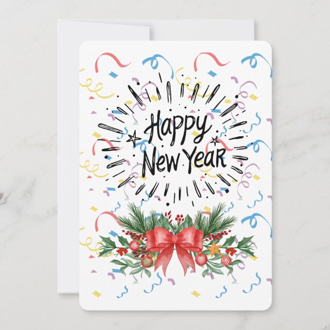 Happy new year invitation (Front)