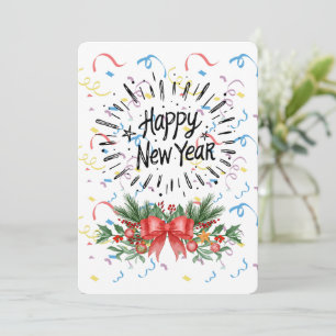 Happy new year invitation