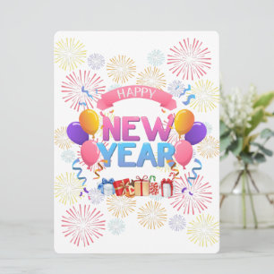 Happy new year invitation