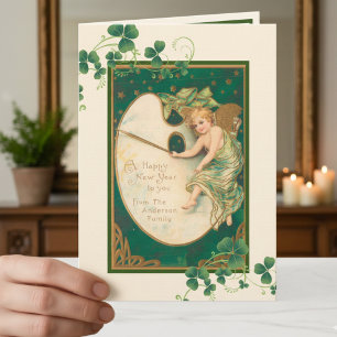 Happy New Year Irish Prayer Blessing Religious Card