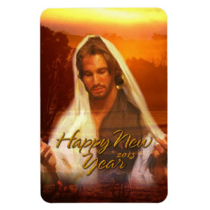 Happy New Year Jesus Premium Magnet