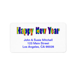Happy New Year Label