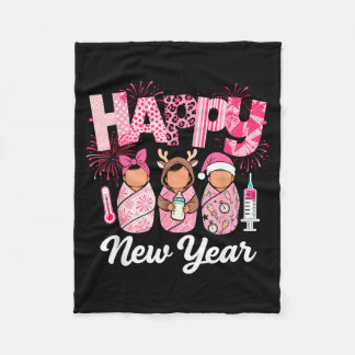 Happy New Year Labor Delivery L&amp;d Nurse Nye Pa Fleece Blanket