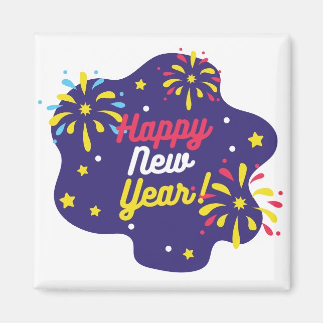 Happy New Year Magnet (Front)