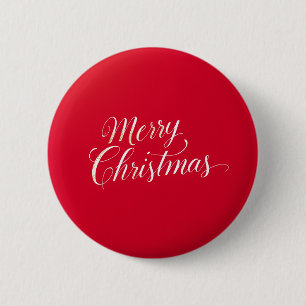 Happy New Year Merry Christmas Holiday Season 6 Cm Round Badge