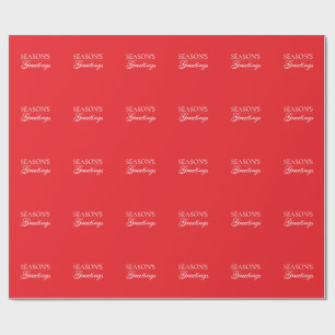 Happy New Year Merry Christmas Holiday Season Card Wrapping Paper