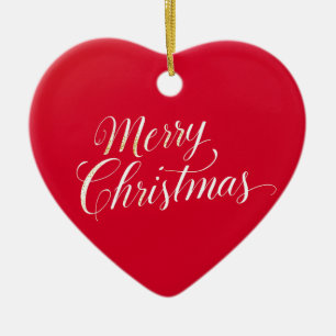 Happy New Year Merry Christmas Holiday Season Ceramic Tree Decoration