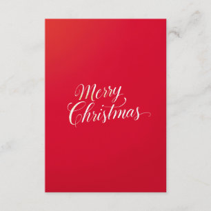 Happy New Year Merry Christmas Holiday Season Enclosure Card