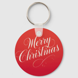 Happy New Year Merry Christmas Holiday Season Key Ring