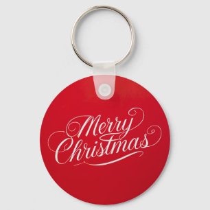Happy New Year Merry Christmas Holiday Season Key Ring