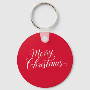 Happy New Year Merry Christmas Holiday Season Key Ring