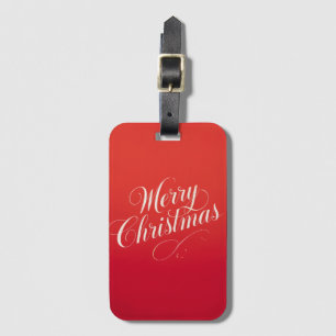 Happy New Year Merry Christmas Holiday Season Luggage Tag