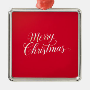 Happy New Year Merry Christmas Holiday Season Metal Tree Decoration
