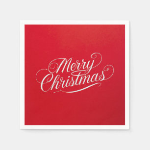 Happy New Year Merry Christmas Holiday Season Napkin