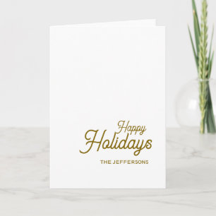 Happy New Year Merry Christmas Seasonal Family Card