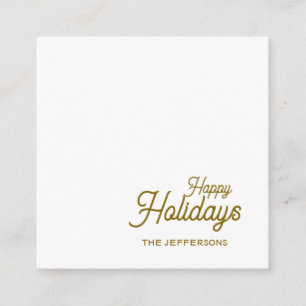 Happy New Year Merry Christmas Seasonal Family Enclosure Card