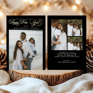Happy New Year Modern Family 4 Photo Collage