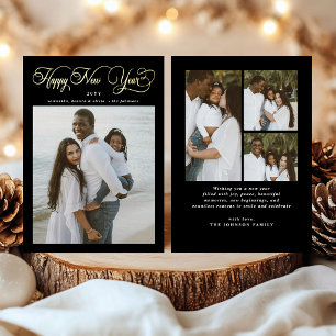 Happy New Year Modern Family 4 Photo Collage