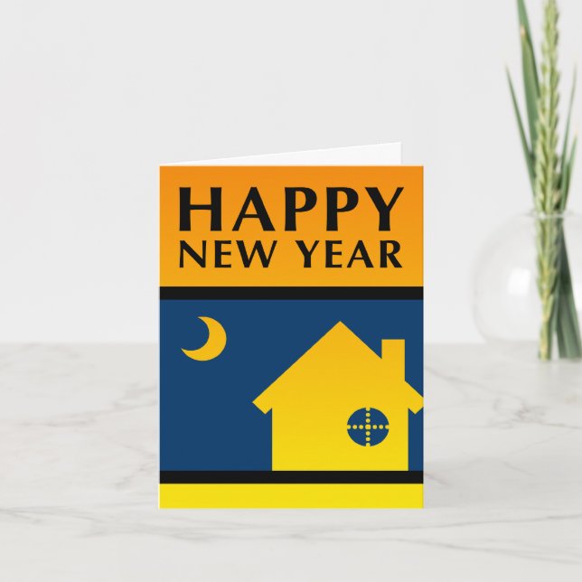 happy new year new address announcement (Front)