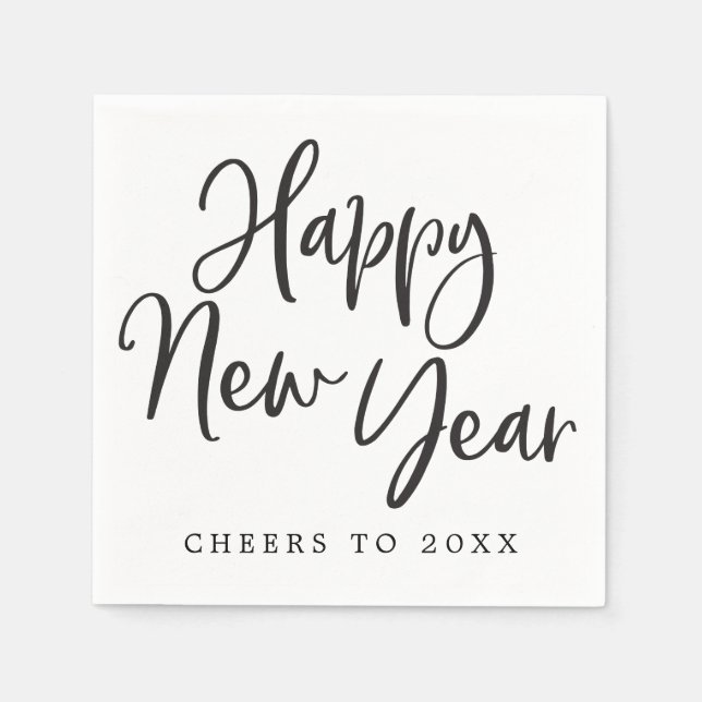 Happy New Year - New Year's Eve Party Napkins (Front)