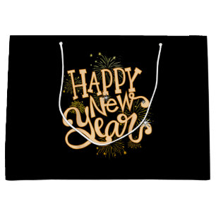 Happy New Year New Years Eve Party Women Men Famil Large Gift Bag