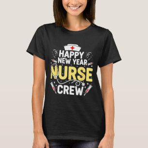 Happy New Year Nurse Shirt, Fireworks Stethoscope  T-Shirt