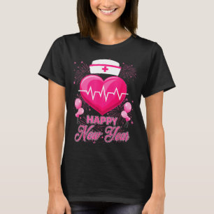 Happy New Year Nurses Heartbeat New Years Eve Part T-Shirt