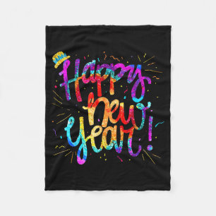 Happy New Year Nye Party 2025 Funny New Years Eve  Fleece Blanket