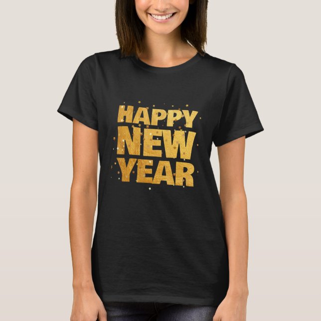 Happy New Year NYE Party   New Years Eve Confetti T-Shirt (Front)