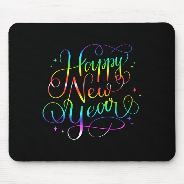 Happy New Year Nye Years Eve Family Party Countdow Mouse Pad (Front)