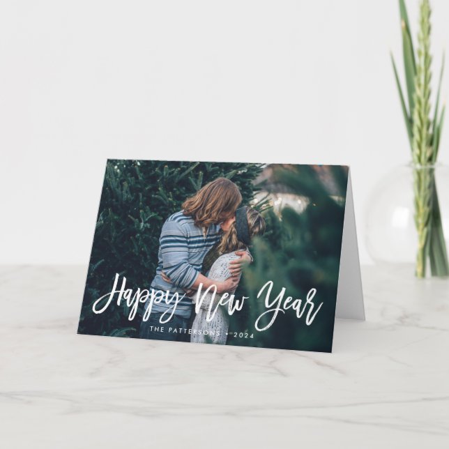 Happy New Year Overlay | Holiday Photo Card (Front)
