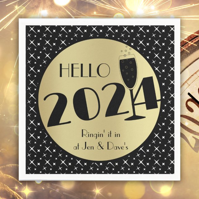 Happy New Year Paper Napkin (Creator Uploaded)