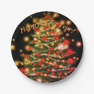 Happy New Year Paper plates