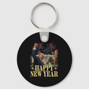 Happy New Year Party 2025 Trump 2024 Take America  Key Ring