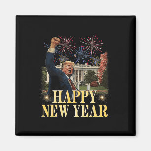 Happy New Year Party 2025 Trump 2024 Take America Magnet