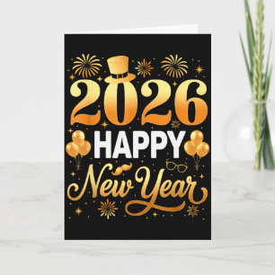 Happy New Year Party 2026 Family Matching Men Wome Card