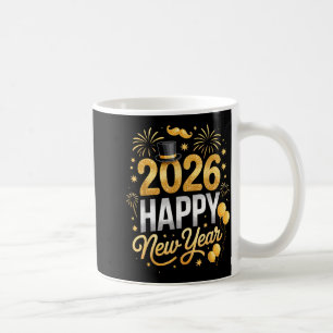 Happy New Year Party 2026 Fireworks Family Matchin Coffee Mug