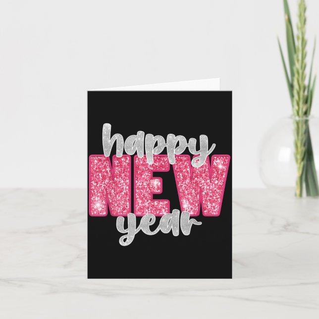 Happy New Year Party 2026 Nye Funny Family Matchin Card (Front)