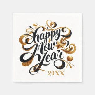 Happy New Year party add date Napkin
