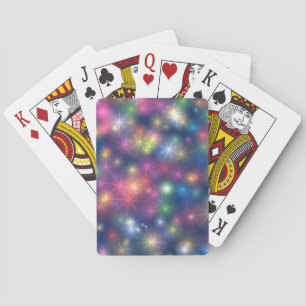 Happy New Year Party Glitter Stars Playing Cards