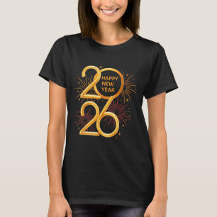 Happy New Year Party Supplies 2026 Family Matching T-Shirt