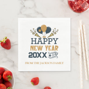 Happy New Year Personalised Napkin