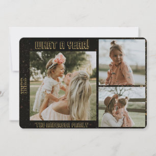 Happy new year Personalised Photo and Text Holiday Card