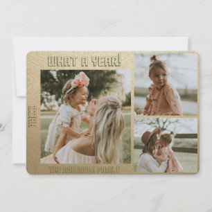 Happy new year Personalised  Photo and Text  Holiday Card