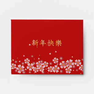 "Happy New Year" Personalised Red Chinese New Year Envelope