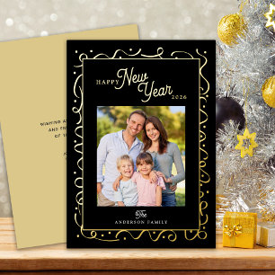 Happy New Year Photo Message Script Gold