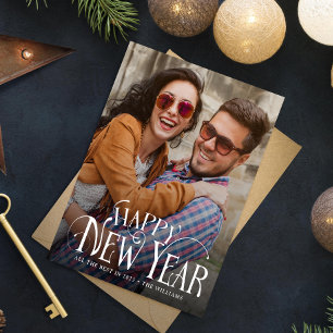 Happy New Year Photo Postcard