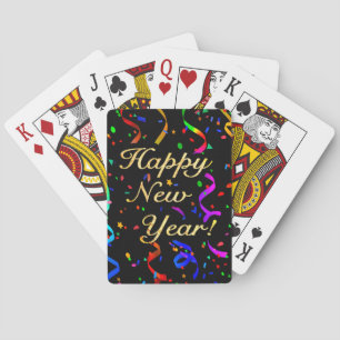 "Happy New Year!" Playing Cards