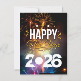 Happy New Year Postcard