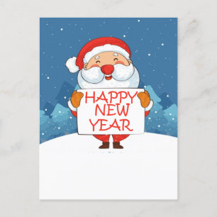 Happy new year postcard